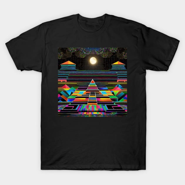 Psychedelic Apocalypse Eclipse Dreams 181 T-Shirt by Benito Del Ray